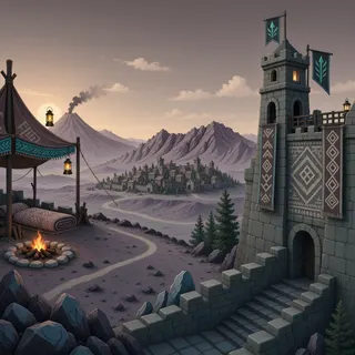 quiet camp at daybreak