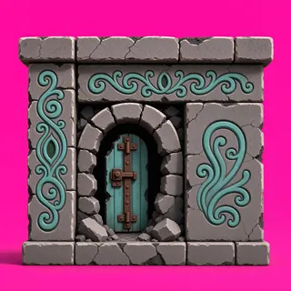 door locked, damaged