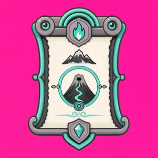 quest scroll, ornate design