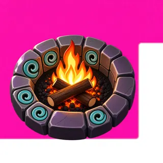 clean campfire ring