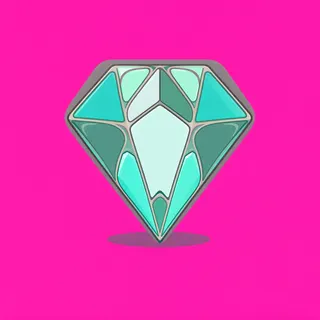 gem, plain design