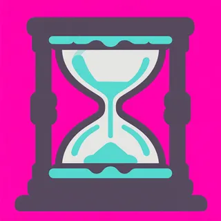 hourglass, plain design