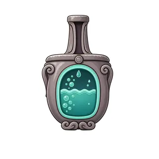 water flask, ornate design
