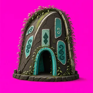 overgrown tent