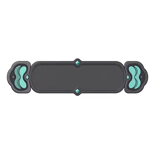 empty status bar frame, disabled-muted state