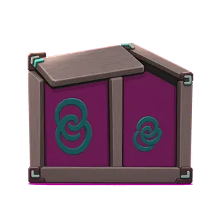 clean wooden crate