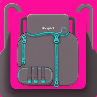 backpack, plain design
