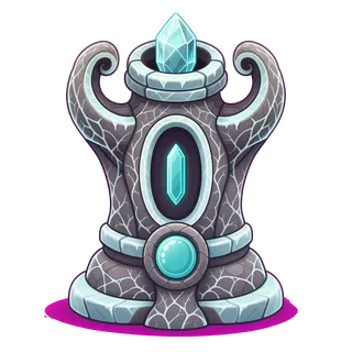 frosted relic pedestal