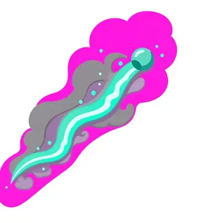 projectile trail