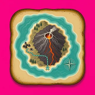 treasure map, rare accent design