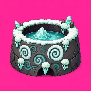 frosted well