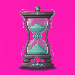 hourglass, ornate design