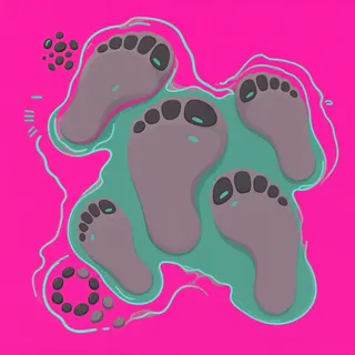 footprints, clustered arrangement