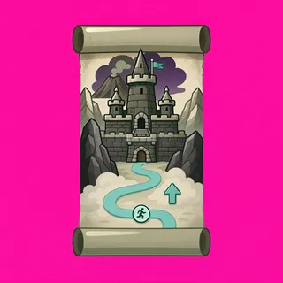 quest scroll, plain design