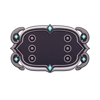 empty dialogue frame, pressed state