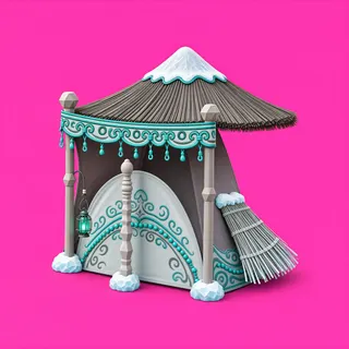 frosted tent
