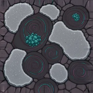 frosted rough stone floor