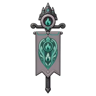 checkpoint flag, ornate design