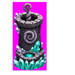 frosted broken pillar
