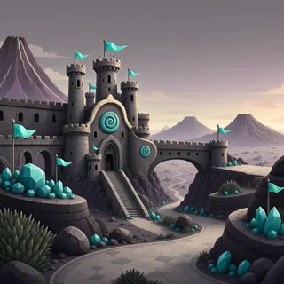 ancient landmark at daybreak
