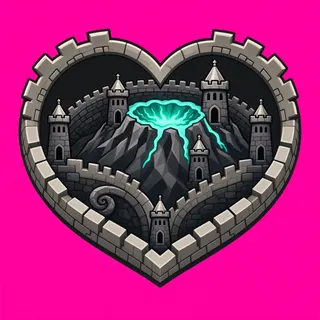 heart, ornate design