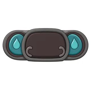 unlabelled button, normal state