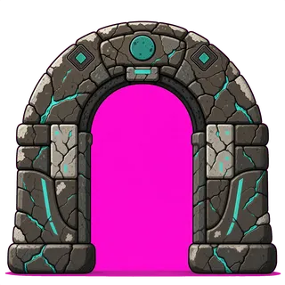 support arch, weathered