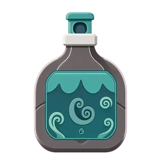 water flask, rare accent design