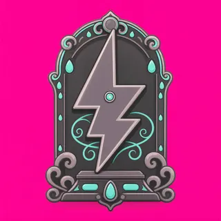 lightning bolt, ornate design