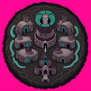 scorch mark, dense arrangement