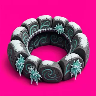 frosted campfire ring