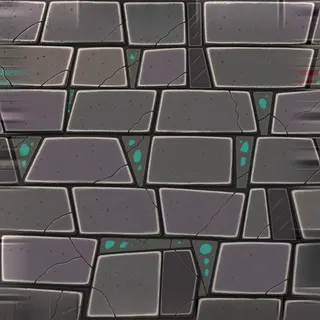 weathered flat paving