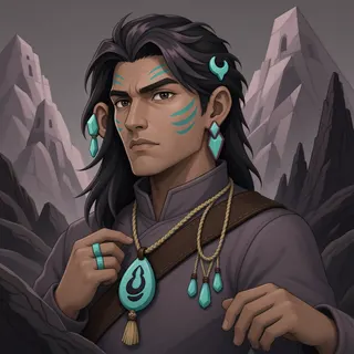 original adult artisan, determined expression