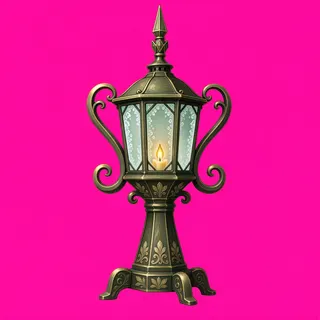 frosted lantern post