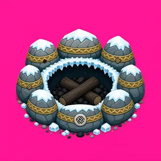 frosted campfire ring
