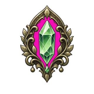 energy crystal, ornate design