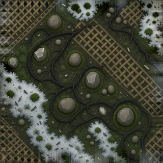 frosted forest soil