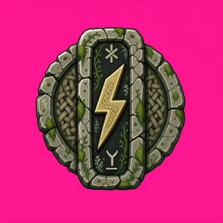 lightning bolt, rare accent design