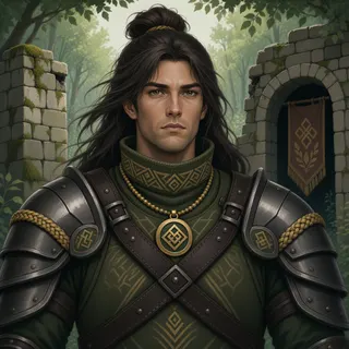 original adult guard, calm expression
