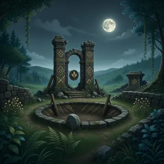 resource clearing at moonlit night