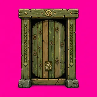 door frame, intact