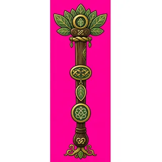 staff, ornate design