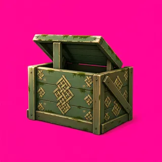 weathered wooden crate