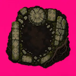 scorch mark, dense arrangement