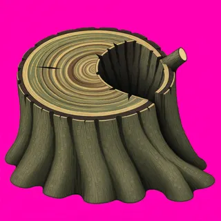 clean tree stump
