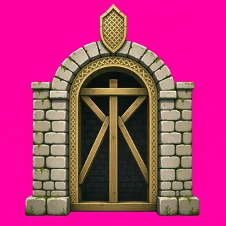 support arch, weathered