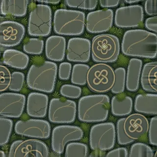 frosted worn cobbles