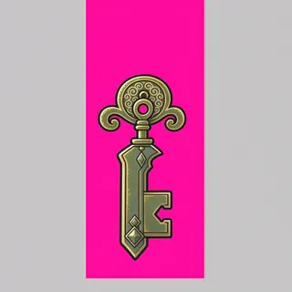 key, ornate design