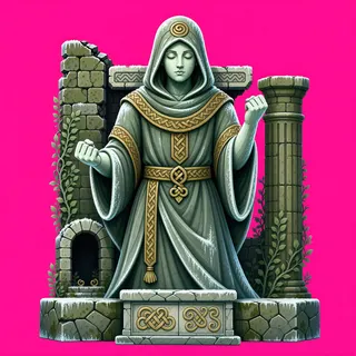 frosted statue