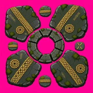 wheel tracks, sparse arrangement